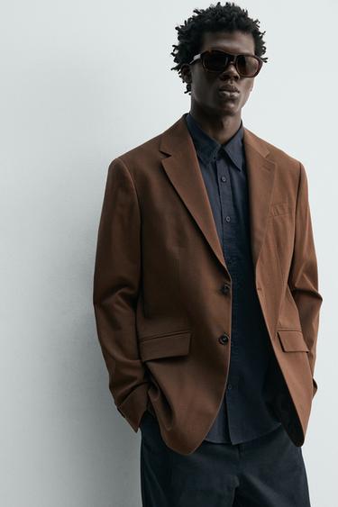 CHEMISE VOILE DE COTON - Bleu marine foncé de Zara - Image 4