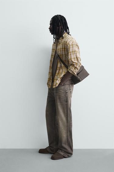 RELAXED FIT CHECK SHIRT - Multicoloured by Zara - Image 3