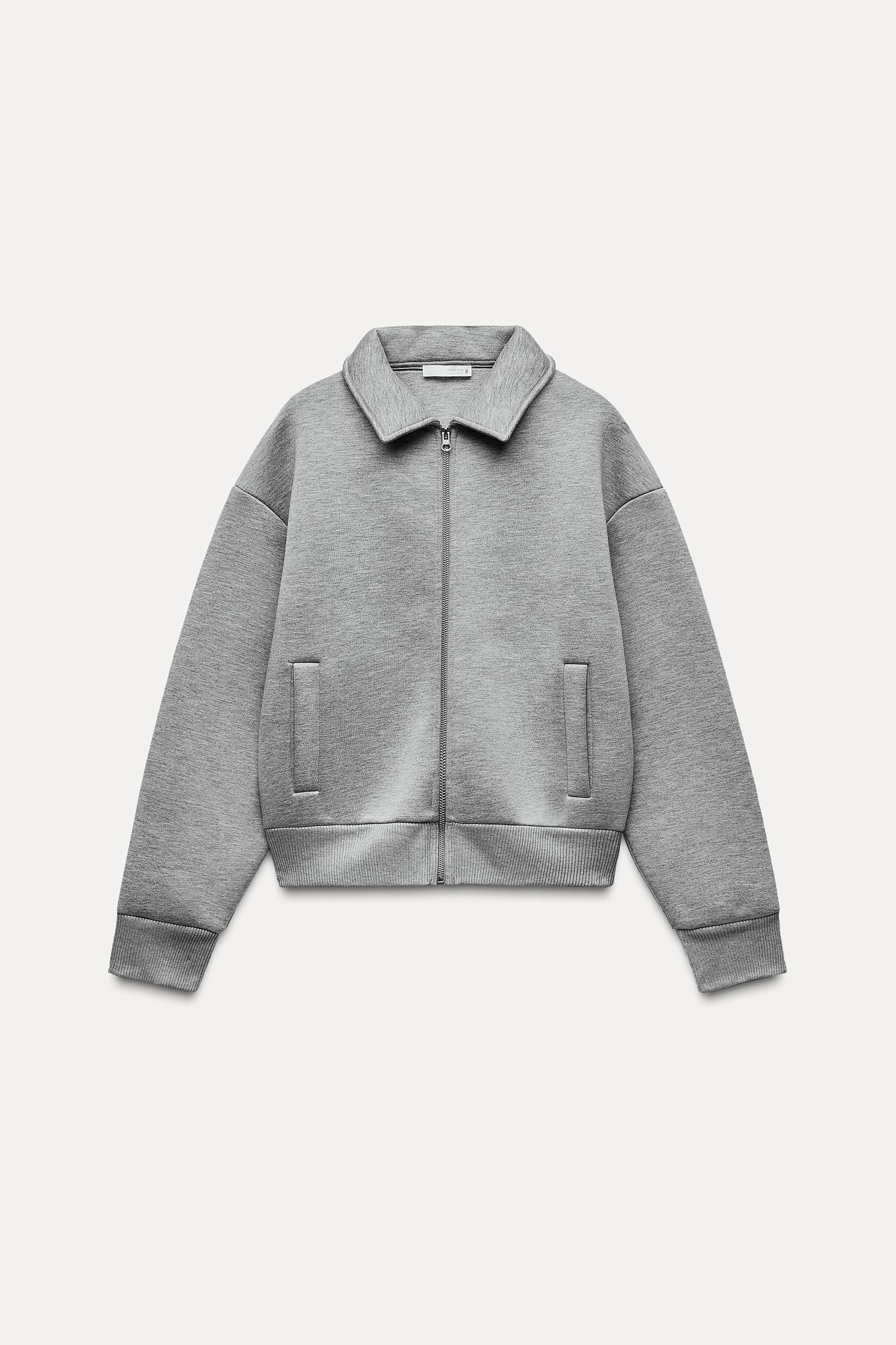 スキューバ風ボンバージャケット - ダークブラウン | ZARA Japan