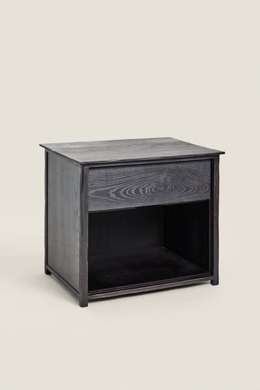 TABLE DE CHEVET FRÊNE - Noir de Zara - Image 1