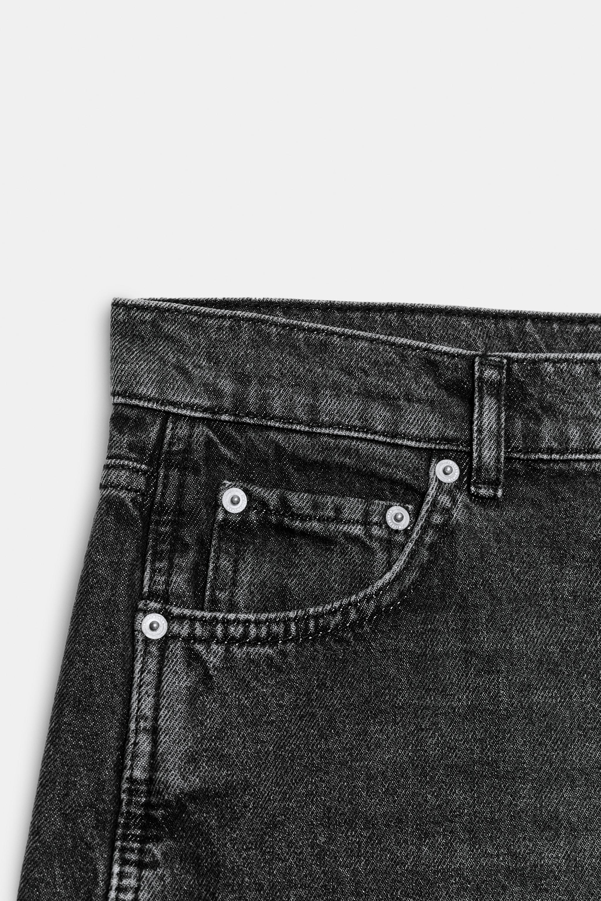 ZW COLLECTION CURVED STRAIGHT MID-RISE JEANS