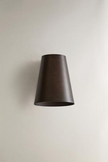 ΜΕΤΑΛΛΙΚΟ ΦΩΤΙΣΤΙΚΟ ΤΟΙΧΟΥ ΡΟΥΣΤΙΚ - Κεραμιδί χρώμα του Zara - Εικόνα 0