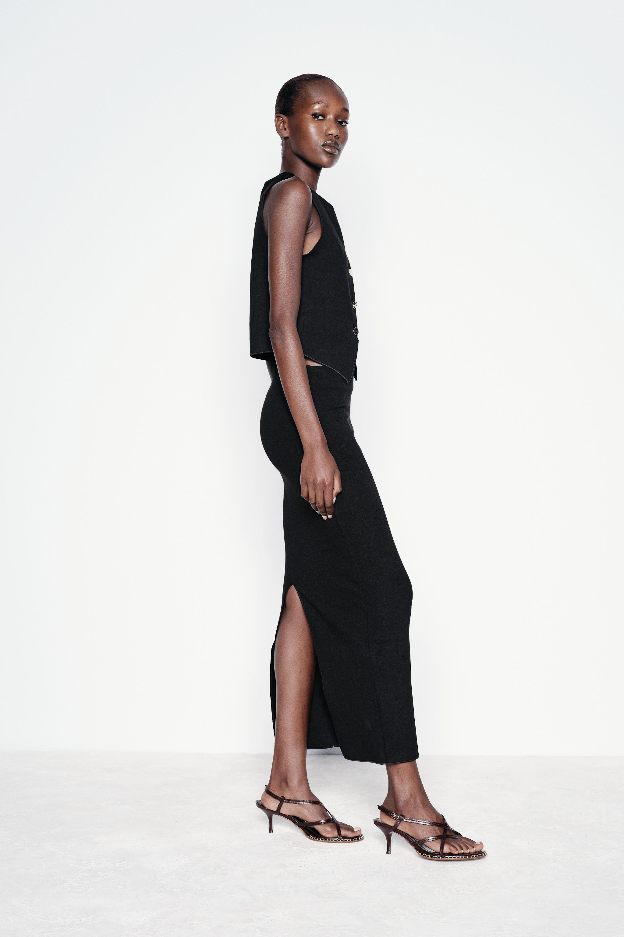 ストレッチニット トップベスト - ブラック | ZARA Japan / 日本