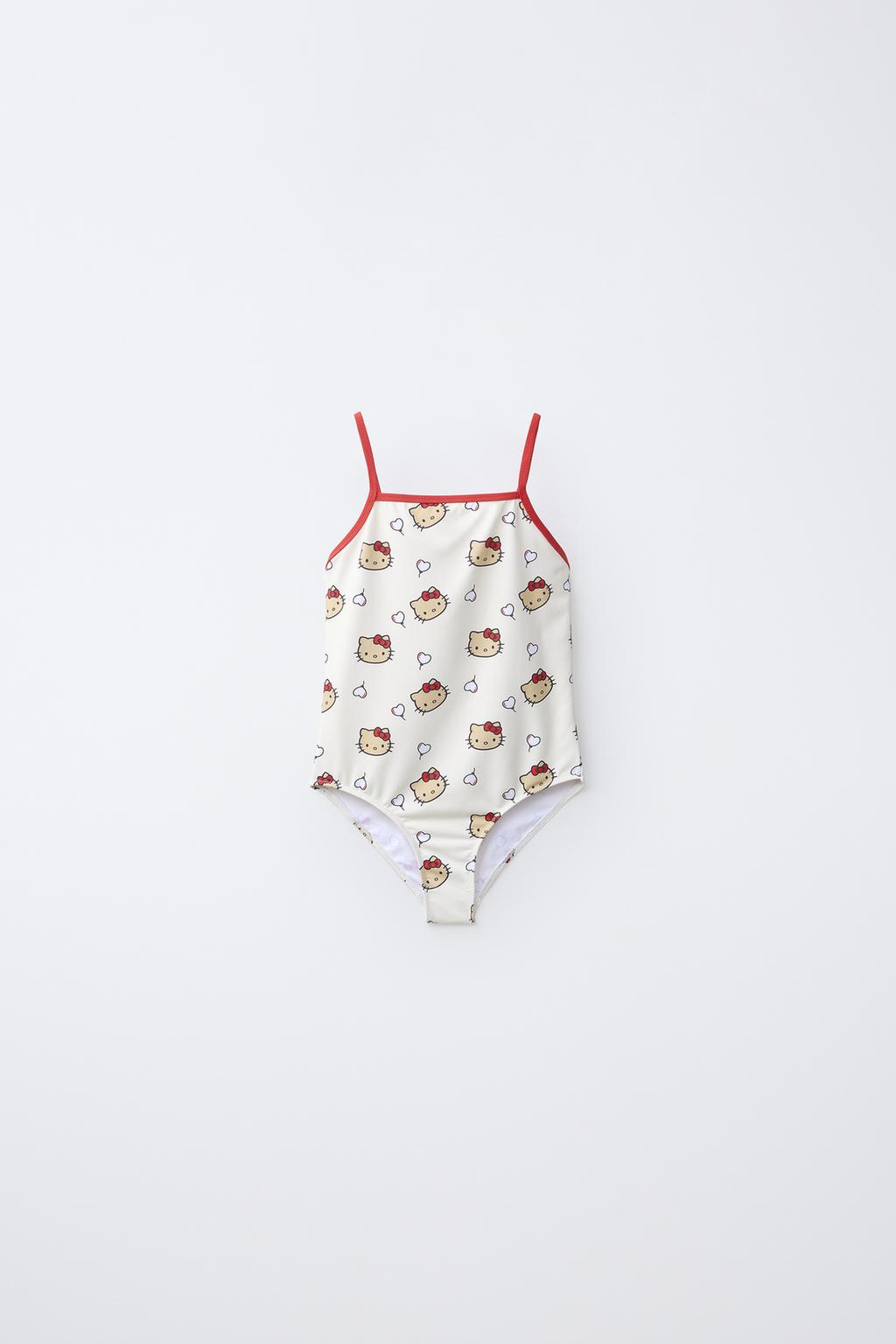 Zara 2-6 yaş/ Hello Kitty © Sanrio çapı olan hovuz geyimi