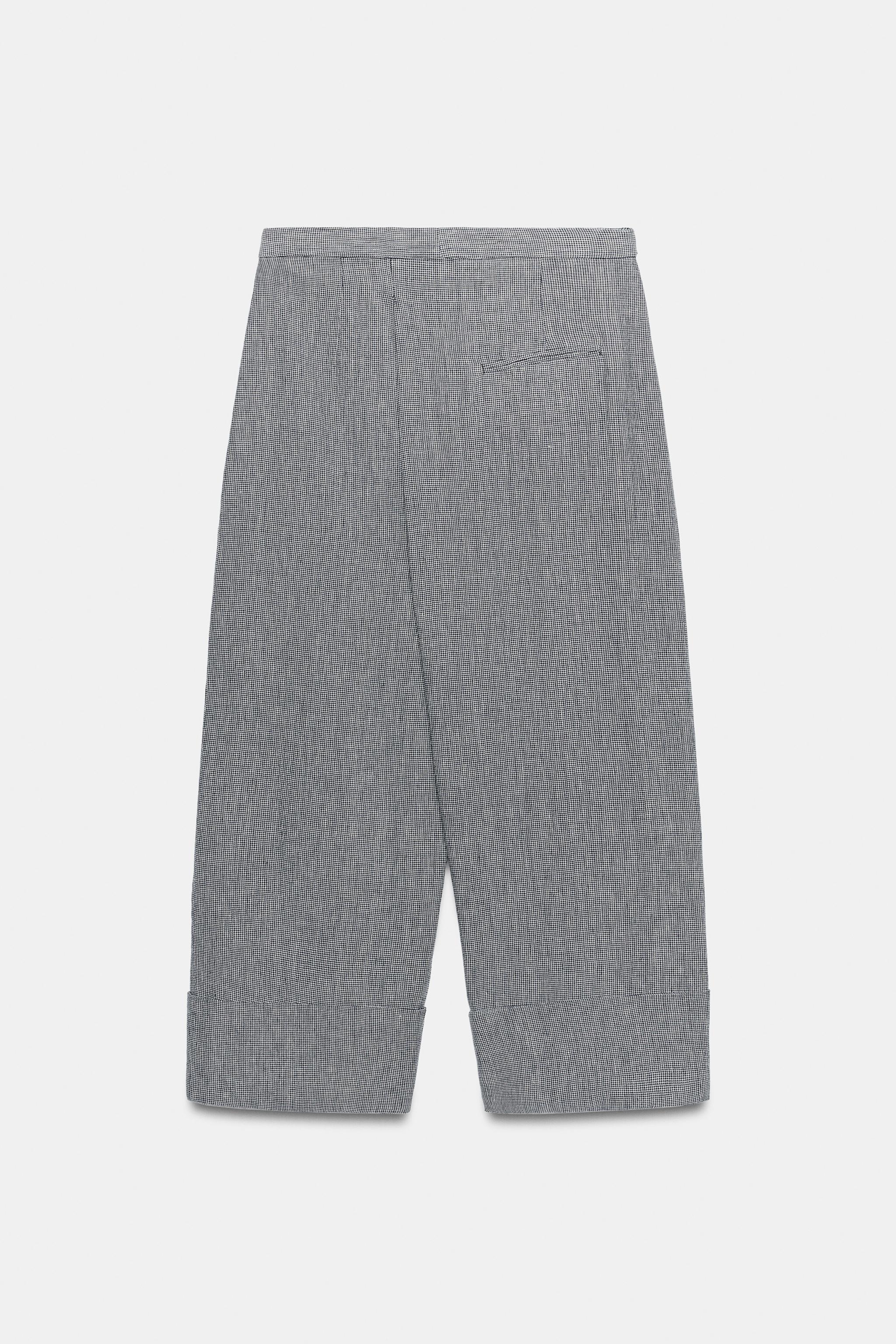 HOUNDSTOOTH WRAP PANTS ZW COLLECTION