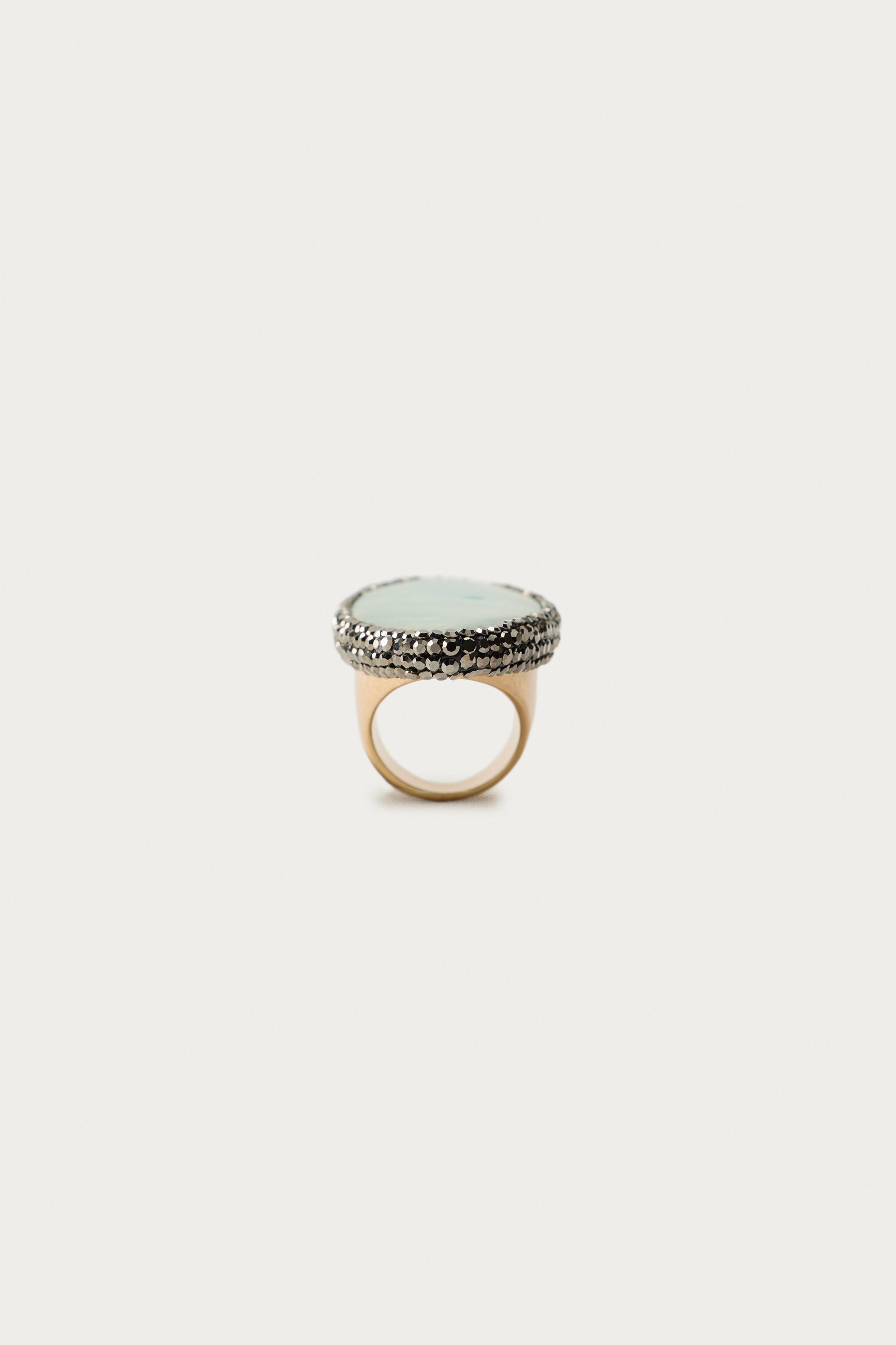 MARISA BERENSON X ZARA SHINY STONE MAXI RING