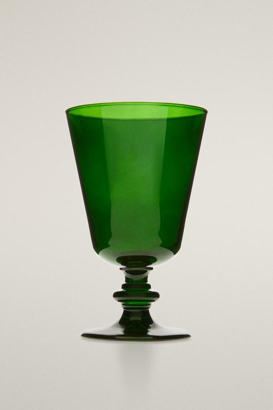 Zara SHORT CHRISTMAS GLASS - Green - Image 0