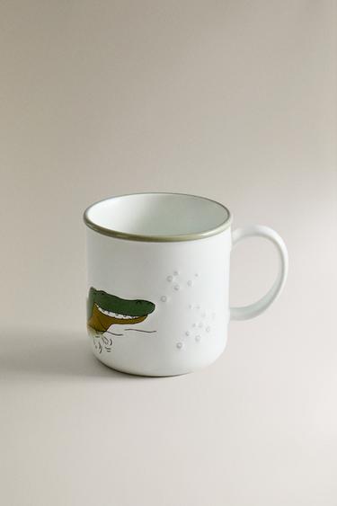 CHILDREN'S CERAMIC CROCODILE MUG - Multicoloured by Zara - Image 1