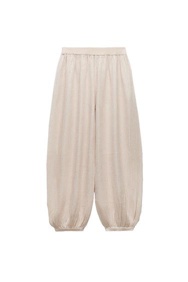 TEXTURED KNIT TROUSERS