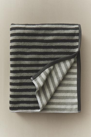 TOALLA BAÑO RAYAS COLOR - Verdes de Zara