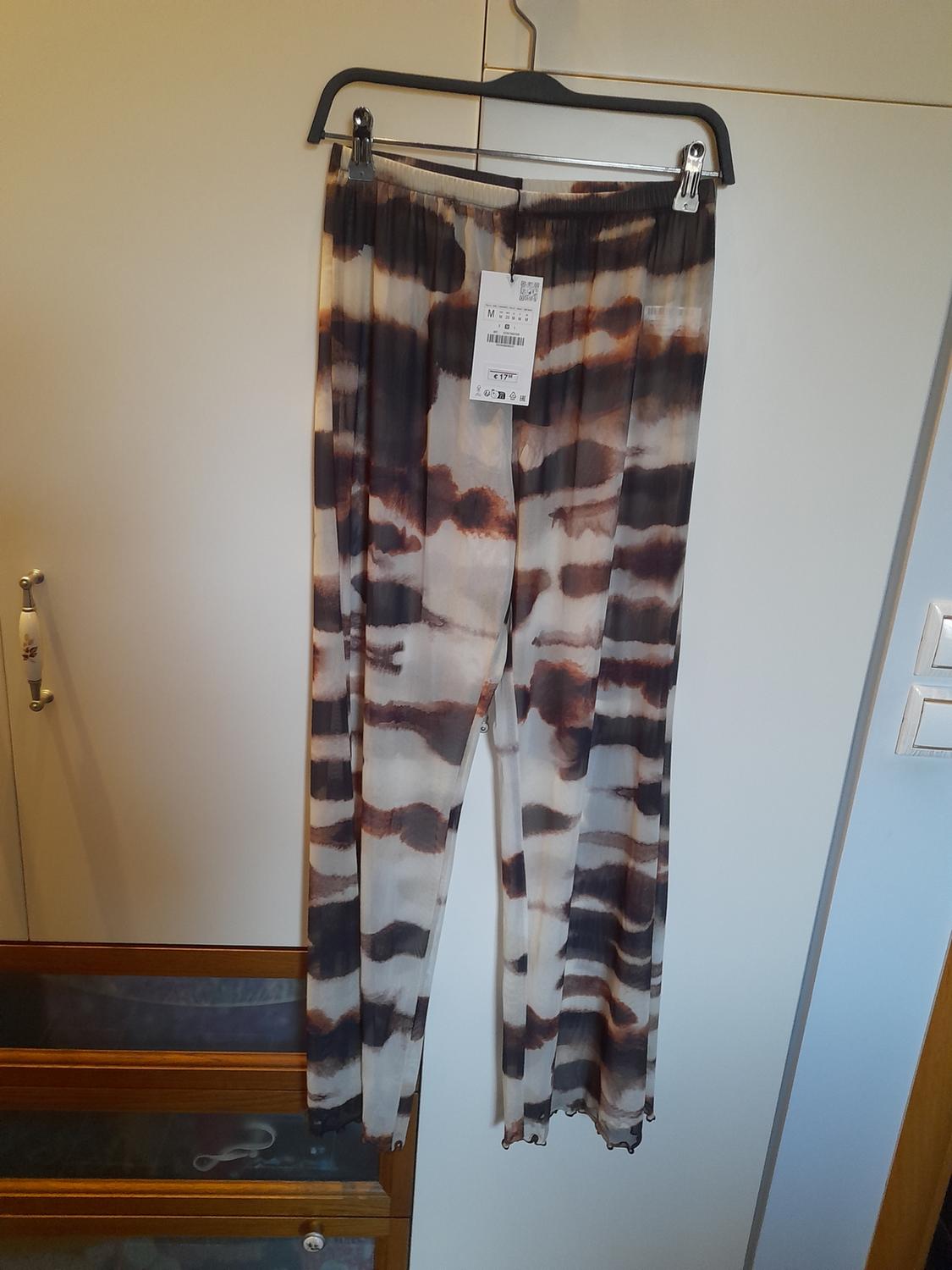 TIE-DYE PRINT TULLE TROUSERS