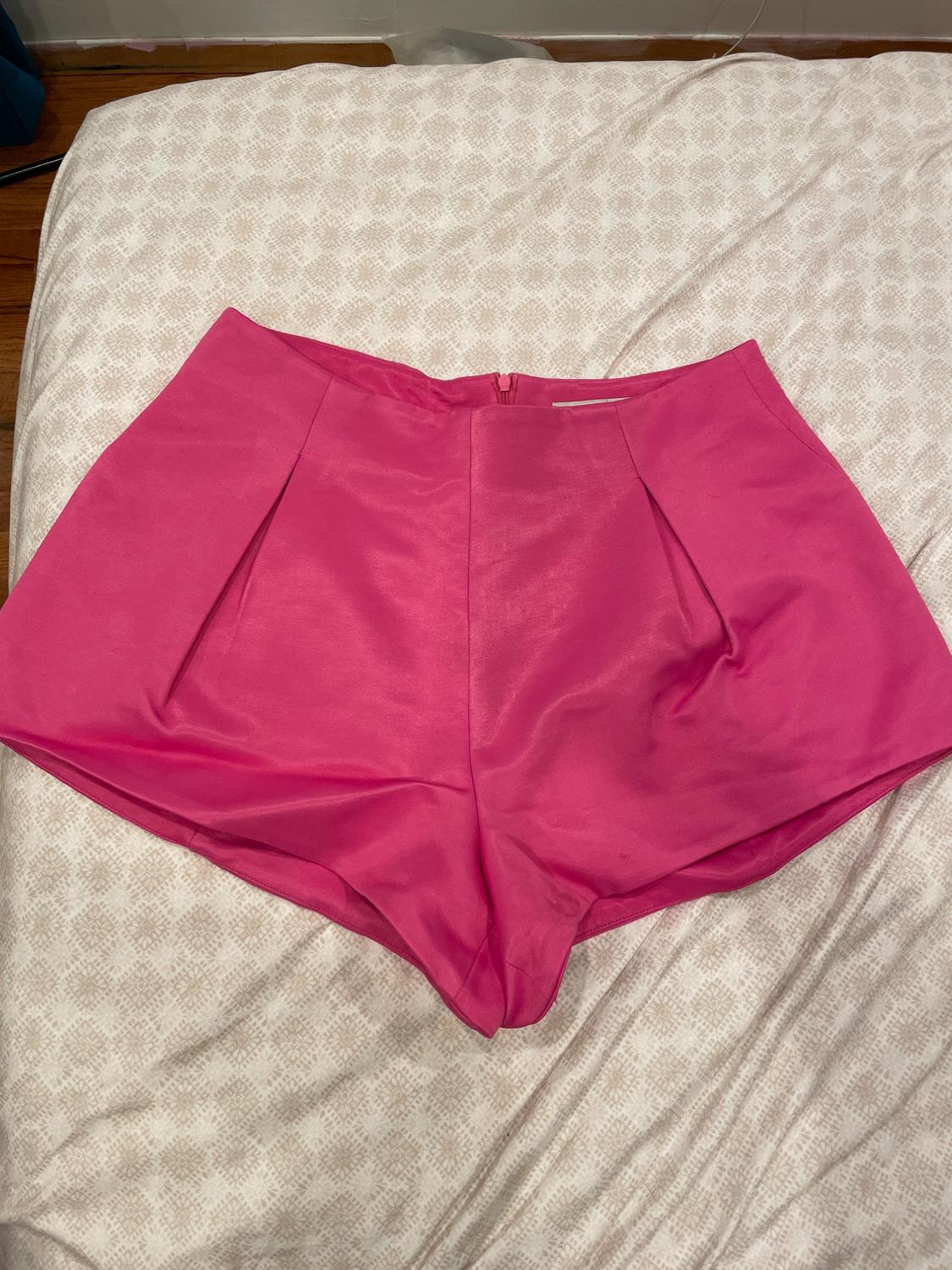 SATIN EFFECT BALLOON SHORTS