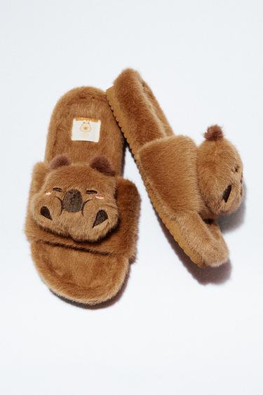 CAPYBARA CAPYFUN © SLIPPERS - Brown by Zara