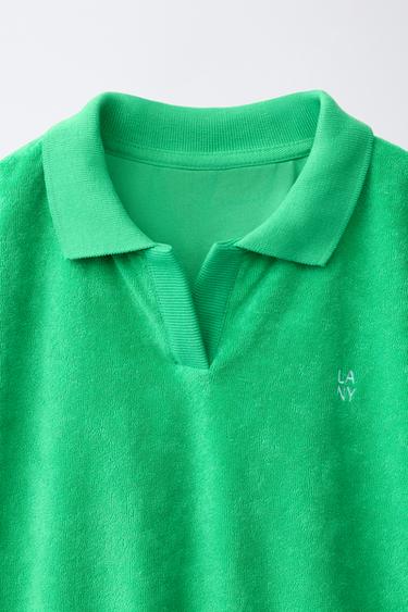 ENSEMBLE POLO ET BERMUDA EFFET SERVIETTE - Vert de Zara - Image 5