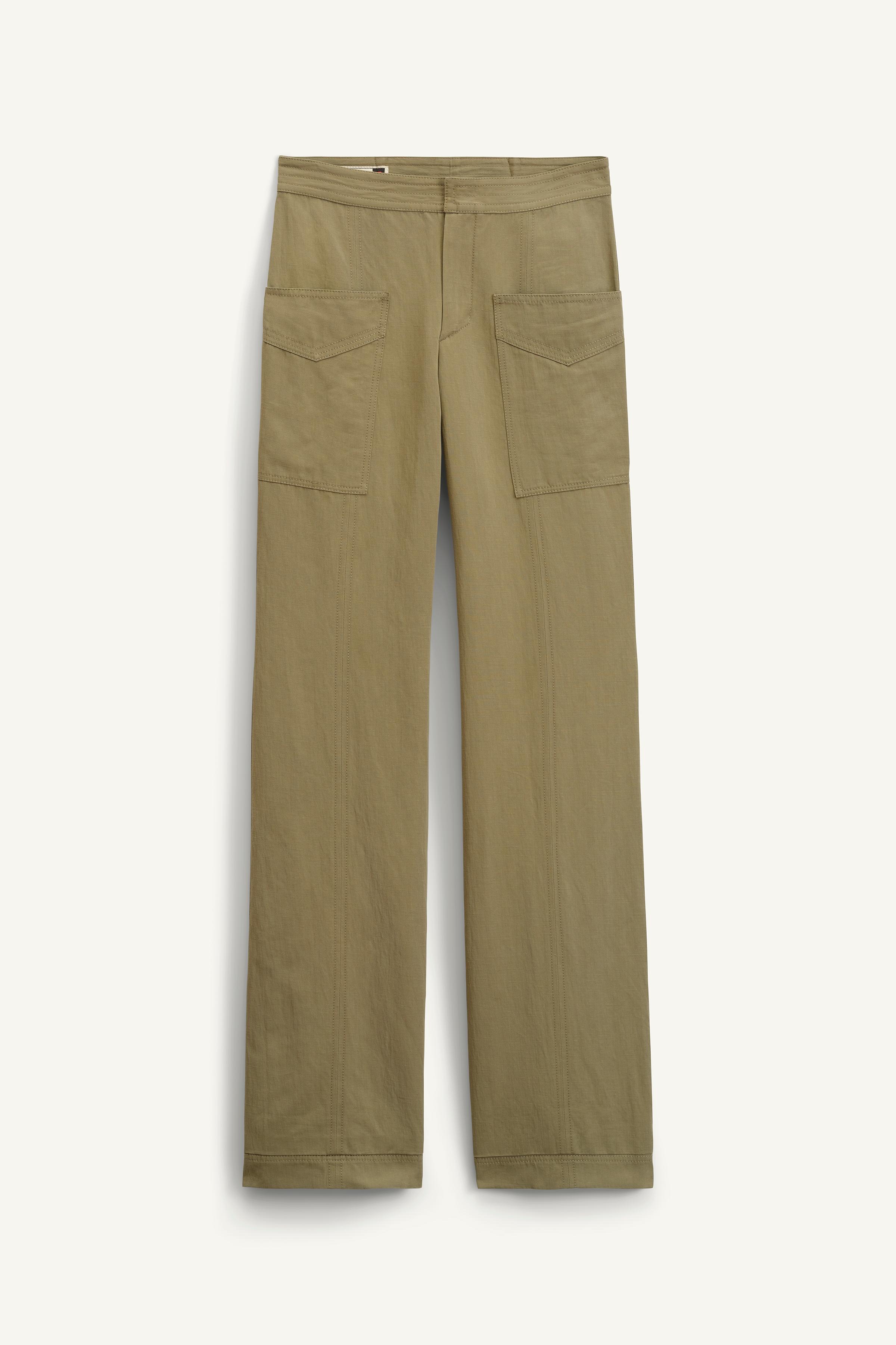 FLR PNT 14 - Khaki | ZARA United States