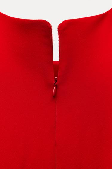 VESTIDO MINI CREPE - Rojo de Zara