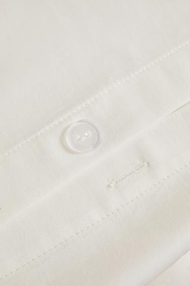 GEOMETRIC EMBROIDERED SATEEN DUVET COVER - Brown / Taupe by Zara