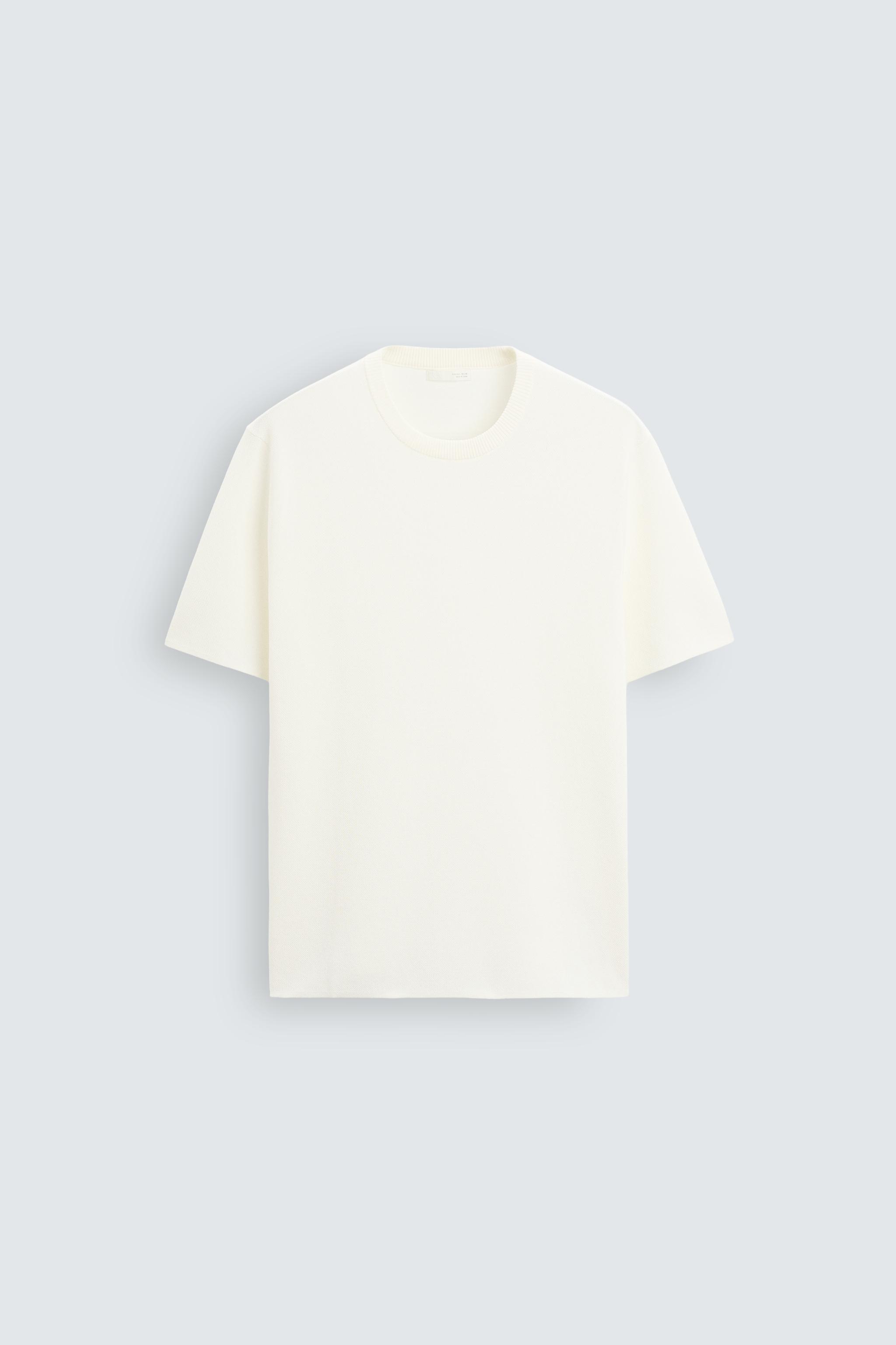 【ZARA】RDTN TSHRT 14 リラックスフィットTシャツ 6085/905/602 T-SHIRT WITH LONG SLEEVES WITH TEXT - Electric blue | ZARA