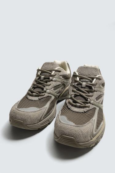 CHUNKY SOLE TRAINERS - Brown by Zara - Image 4