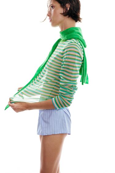 FINE KNIT STRIPED JUMPER - striped by Zara - Image 3