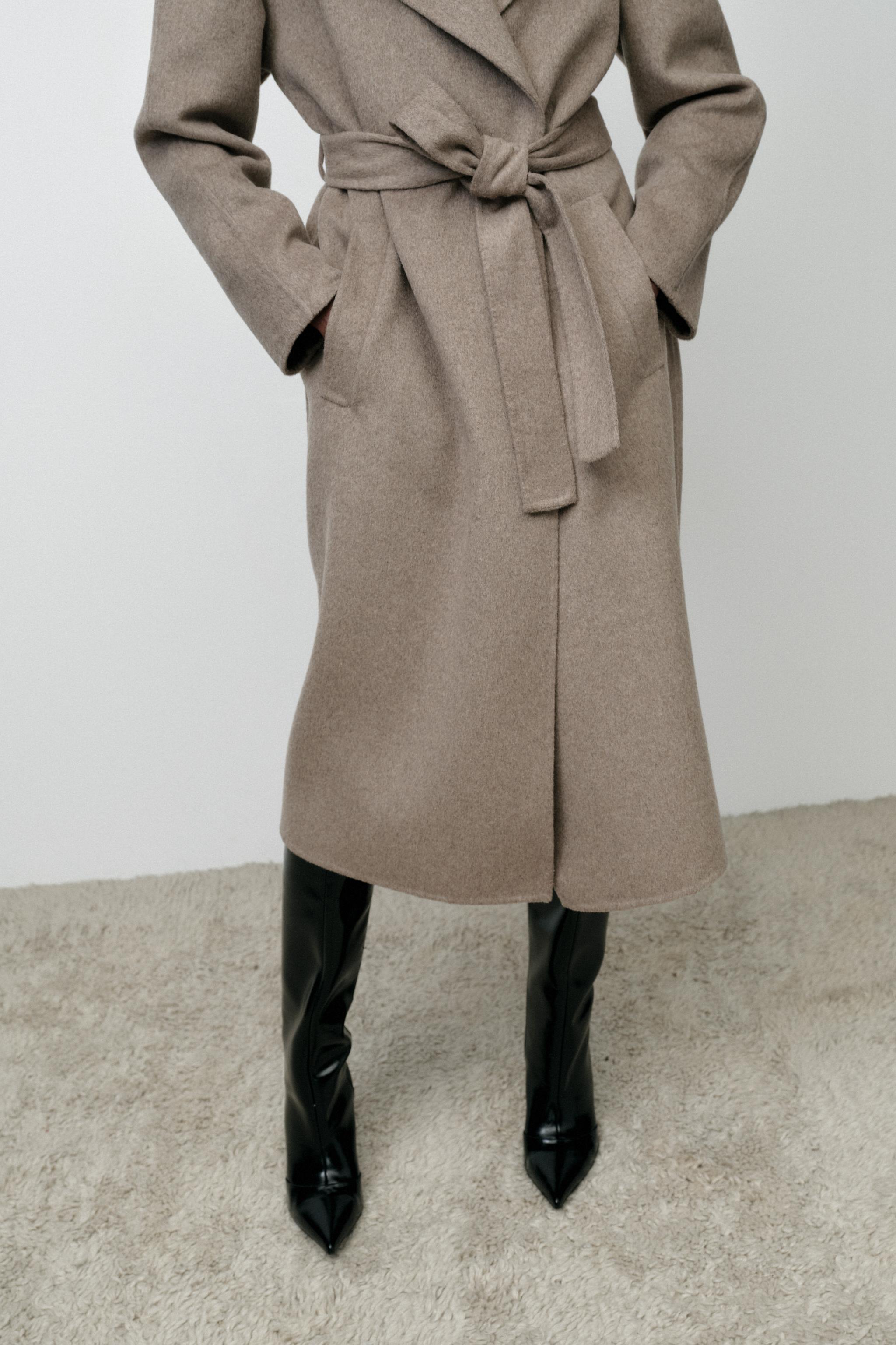 Zara retailers wrap collar coat