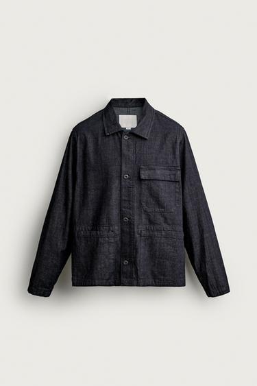 DENIM POCKET OVERSHIRT - Indigo by Zara - Image 0