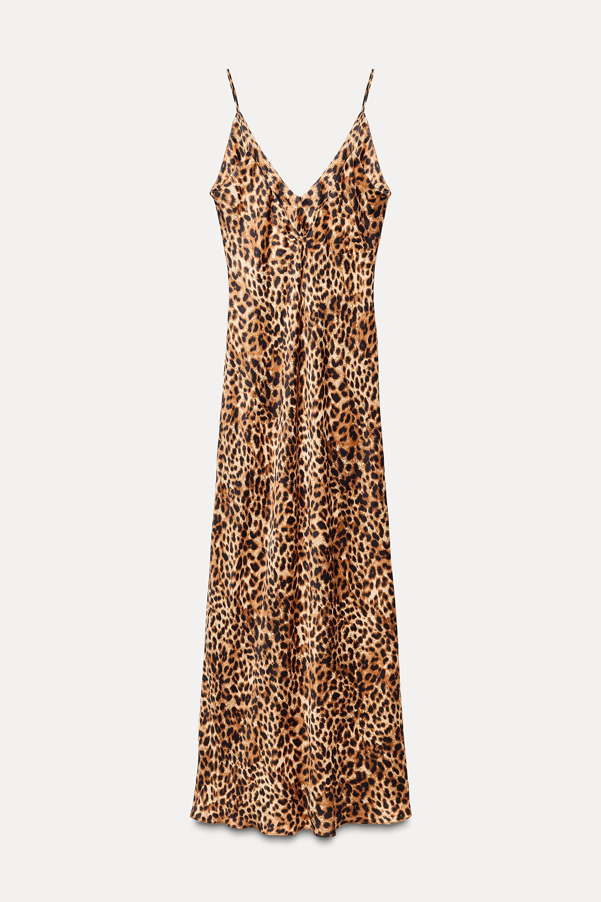 ANIMAL PRINT MIDI DRESS ZW COLLECTION - Leopard | ZARA United States