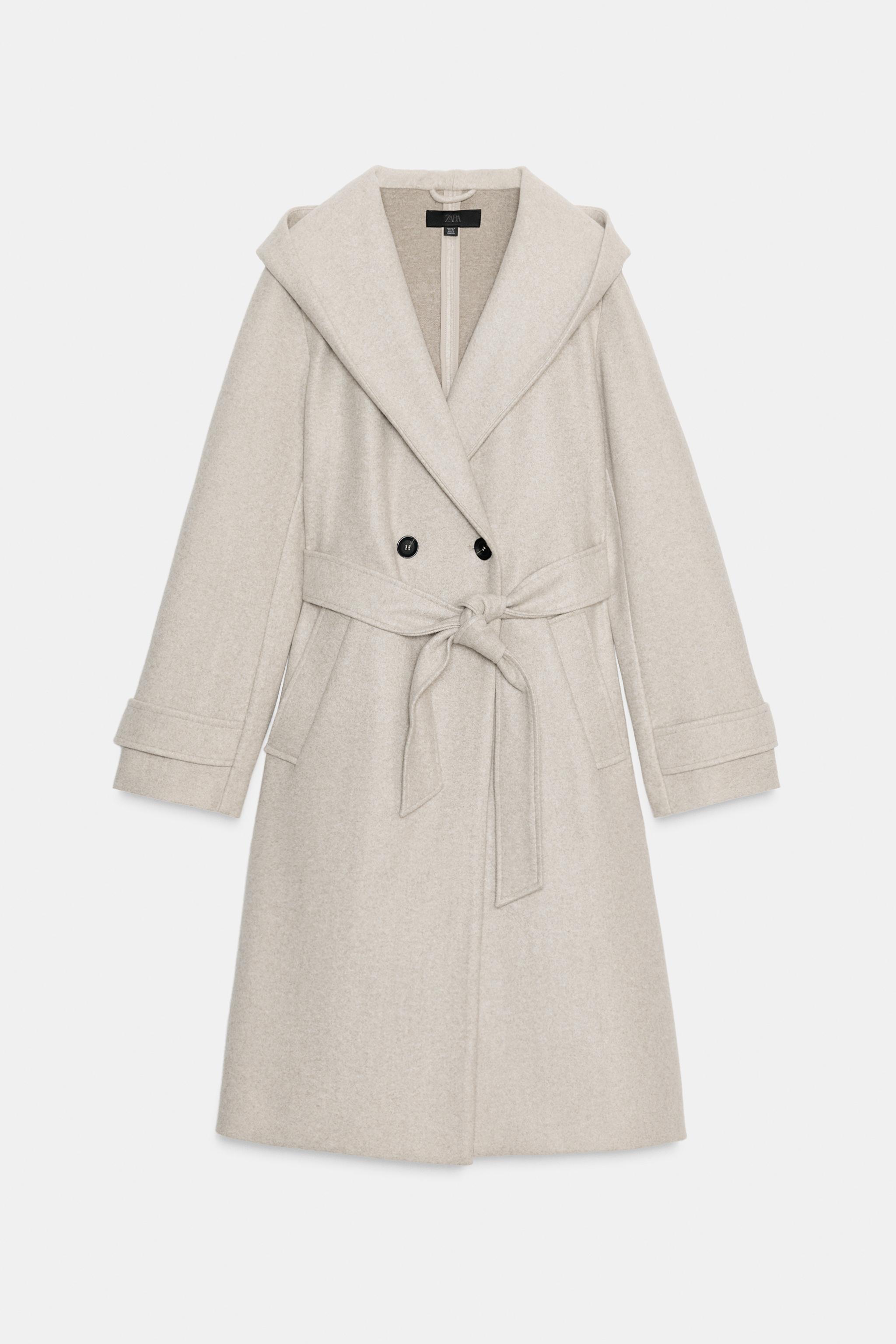 ソフトフード付きコート - ベージュ | ZARA Japan / 日本
