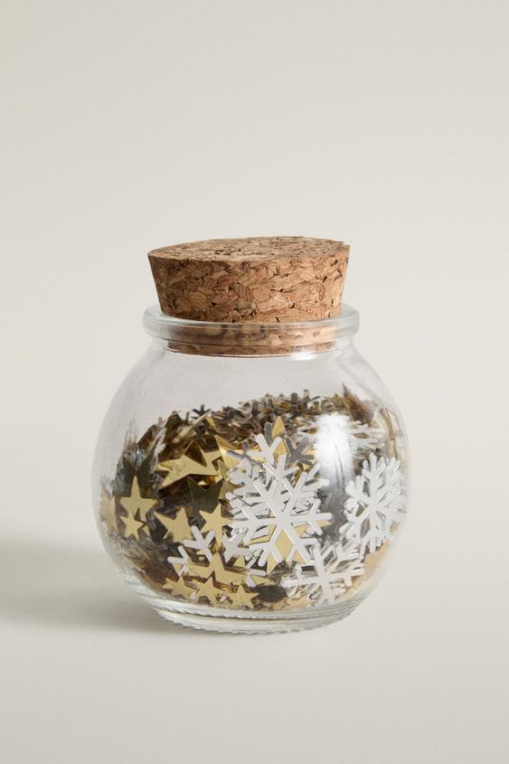 WEIHNACHTSKONFETTI MIT STERNEN UND SCHNEEFLOCKEN - Gold / Silber von Zara - Bild 0