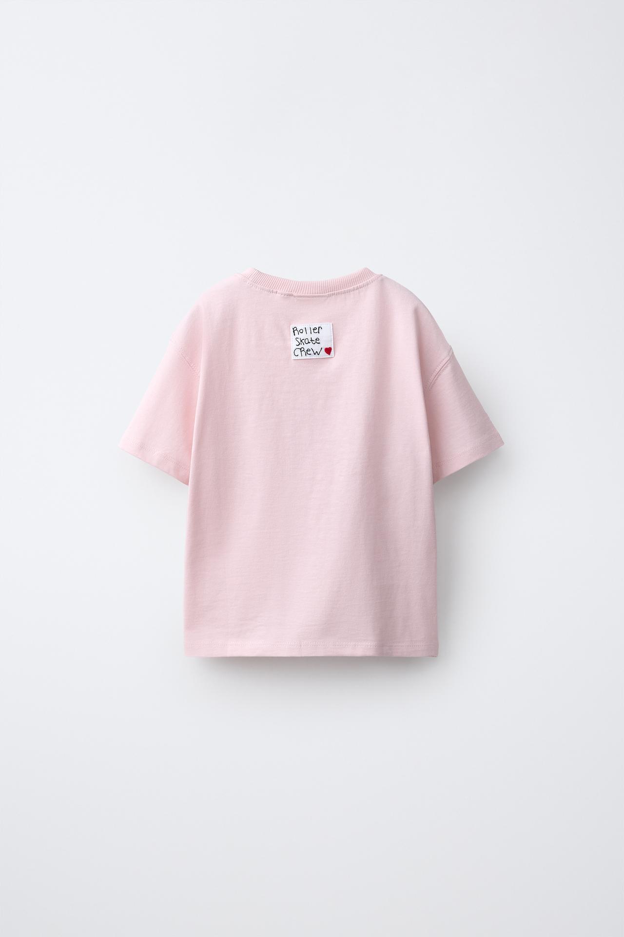 ANIMAL PRINT T-SHIRT — Light pink
