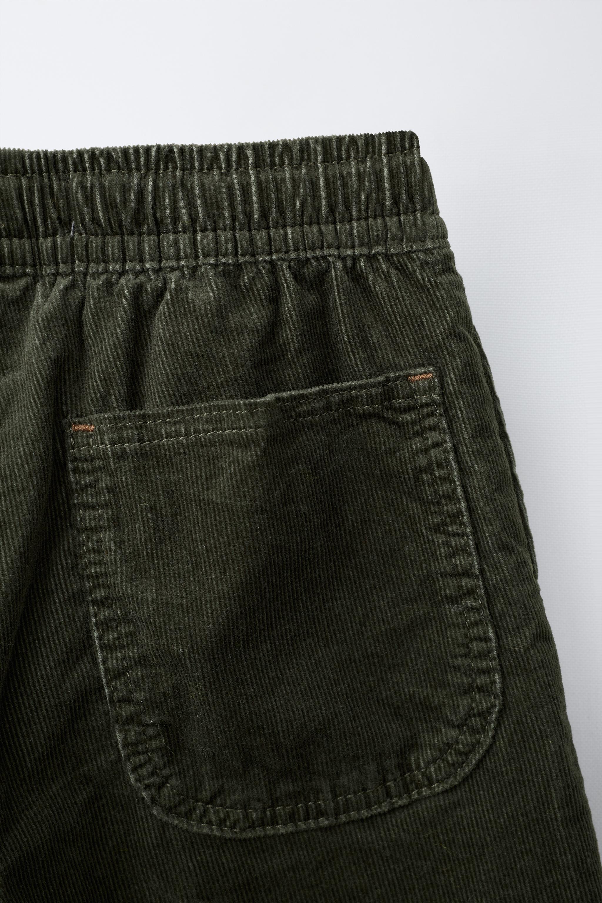 MICRO-CORDUROY BAGGY PANTS - Caramel | ZARA United States
