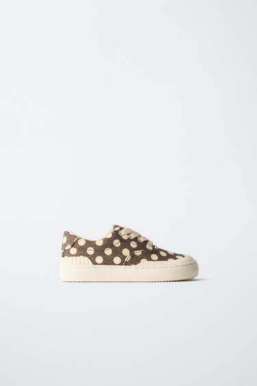 Zara POLKADOTIGA TENNISED - Brown