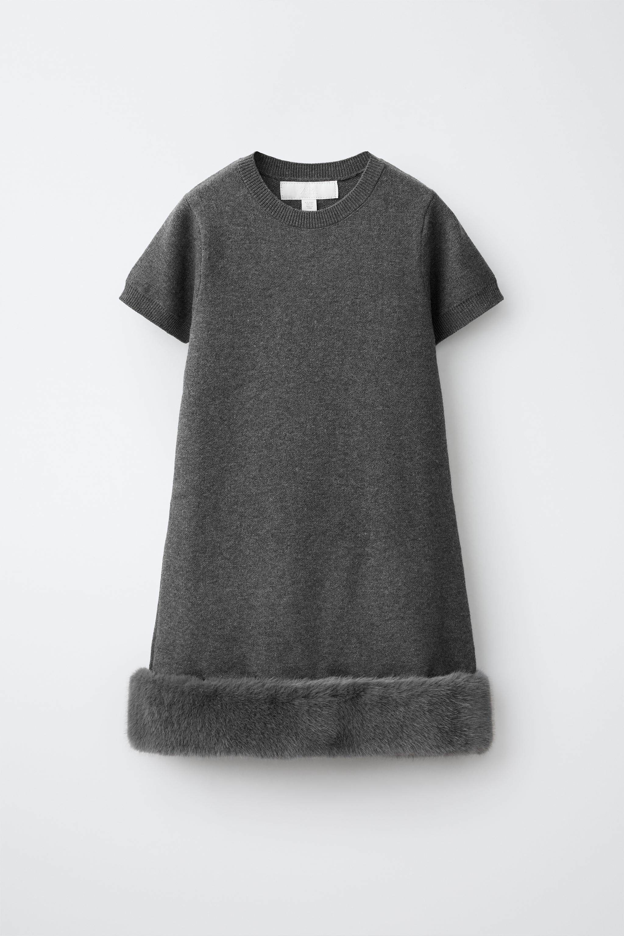 VESTIDO PUNTO BAJO EFECTO PELO