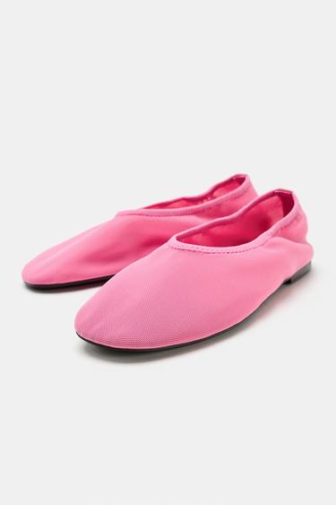 BALLERINES EN RÉSILLE - Rose de Zara - Image 3
