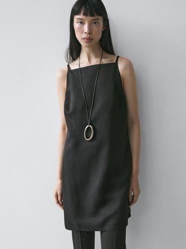 Robe courte fluide - Noir de Zara