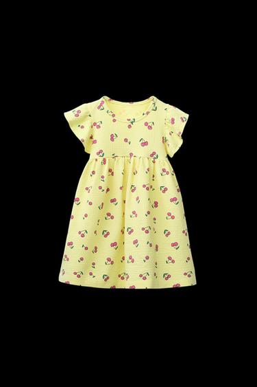 KLEID MIT STRUKTURMUSTER - Gelb von Zara - Bild 0