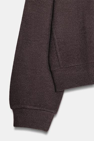 SOFT LONG SLEEVE SWEATSHIRT - Chocolate by Zara - Image 6