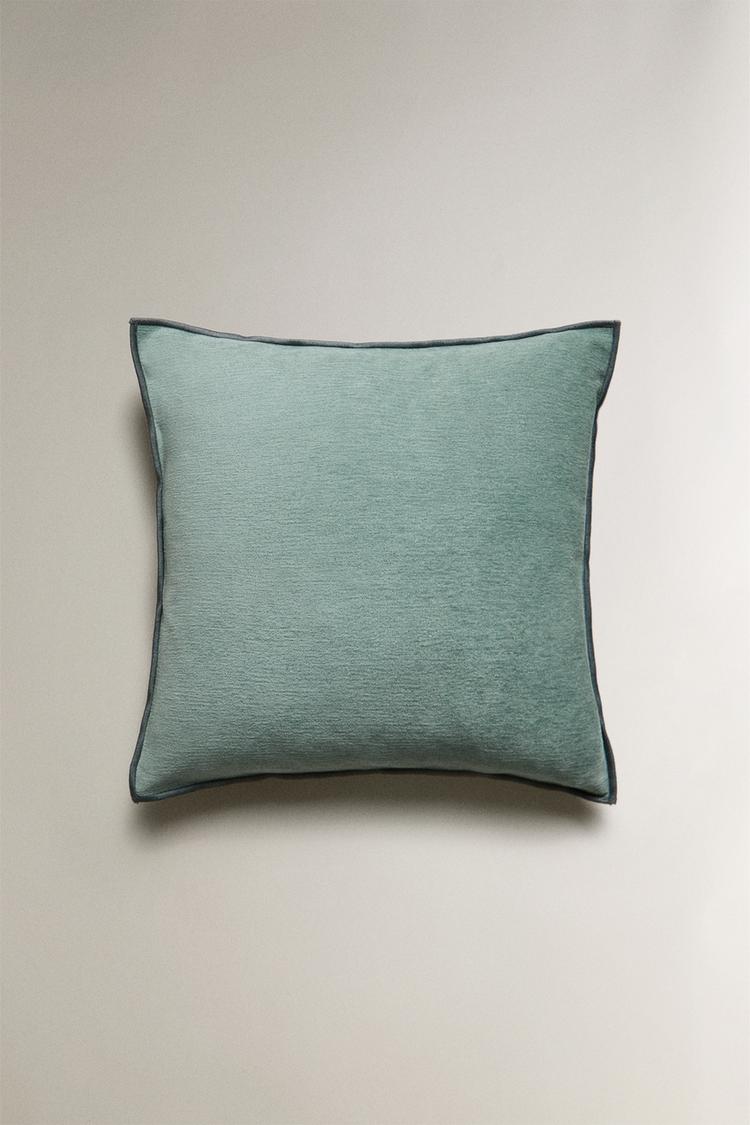 CHENILLE THROW PILLOW COVER Light blue ZARA Canada