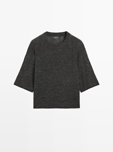 Zara Knit alpaca and wool blend raglan sleeve sweater - 889