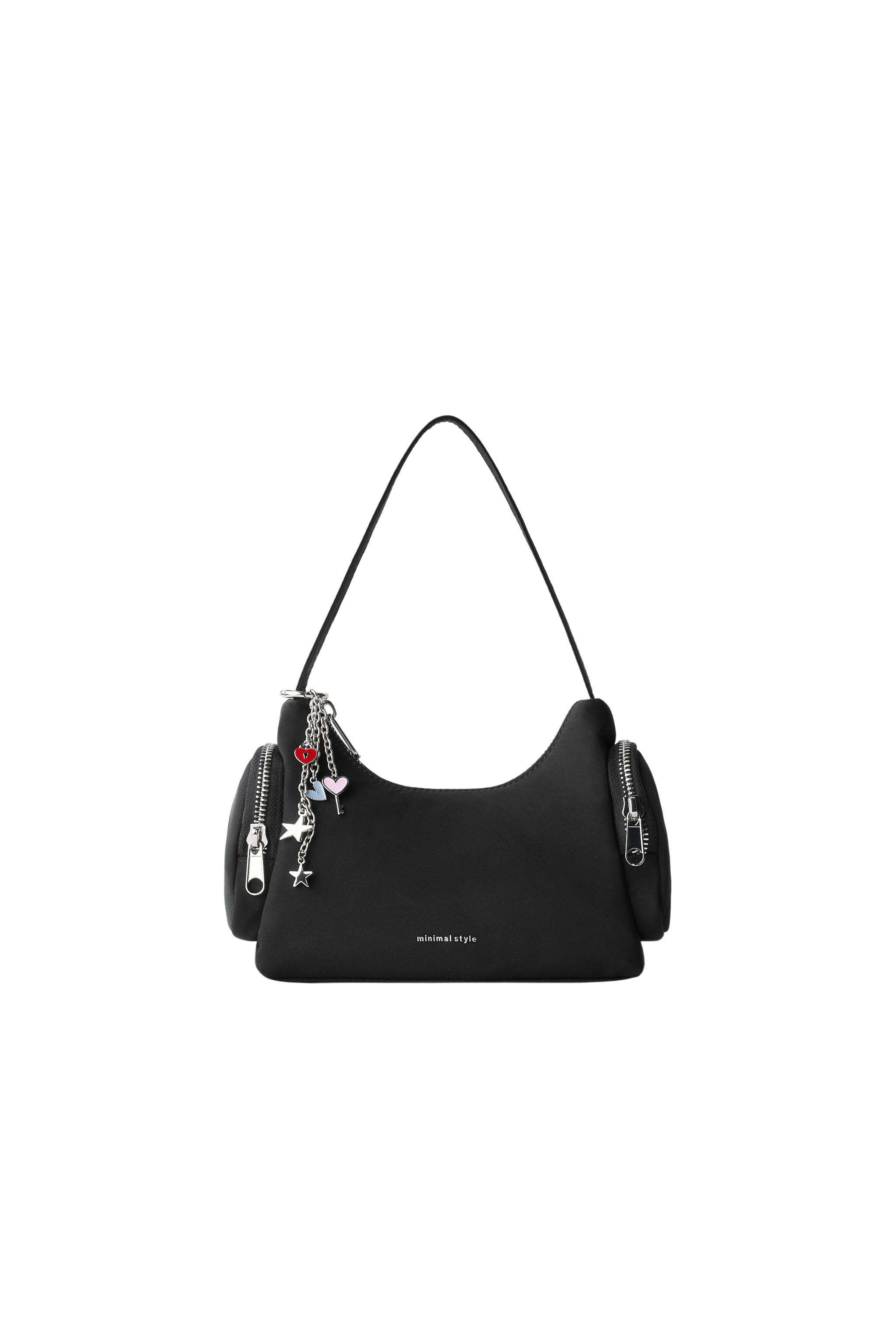 チャーム付きショルダーバッグ - ブラック | ZARA Japan / 日本