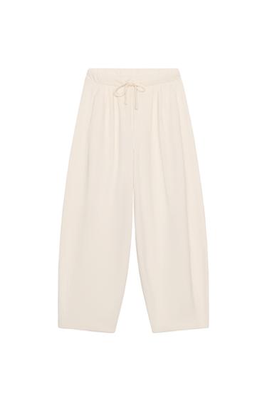 BALLOON TROUSERS - Ecru by Zara