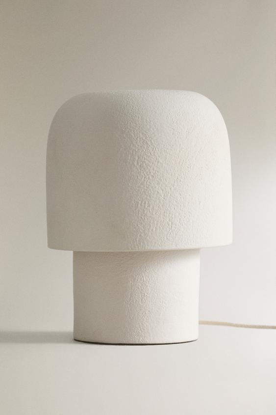 CERAMIC MUSHROOM TABLE LAMP White ZARA Turkey