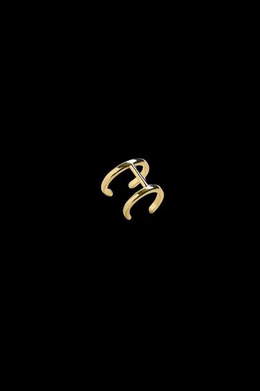 DOUBLE EAR CUFF EARRING - Gold by Zara