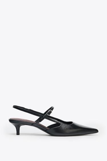 SAPATO TIPO MULE COM FIVELAS - Preto da Zara