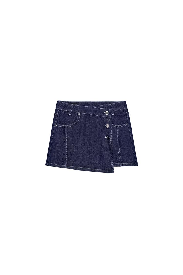 Z1975 WRAP DENIM SKORT