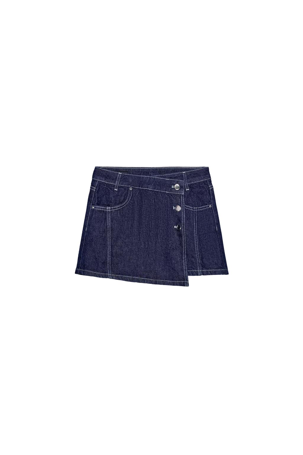 Z1975 WRAP DENIM SKORT