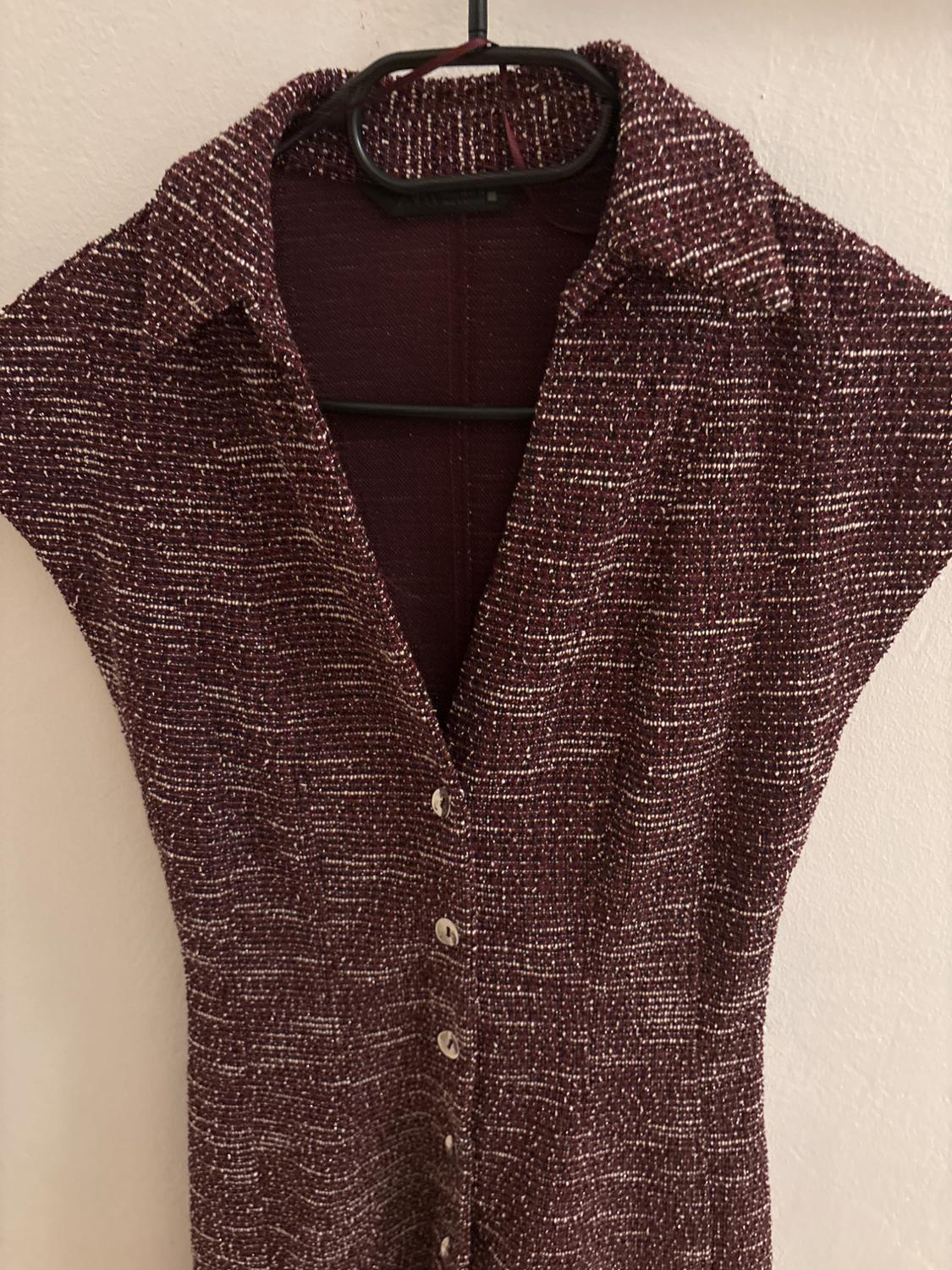 TEXTURED WEAVE MINI DRESS - Image 2