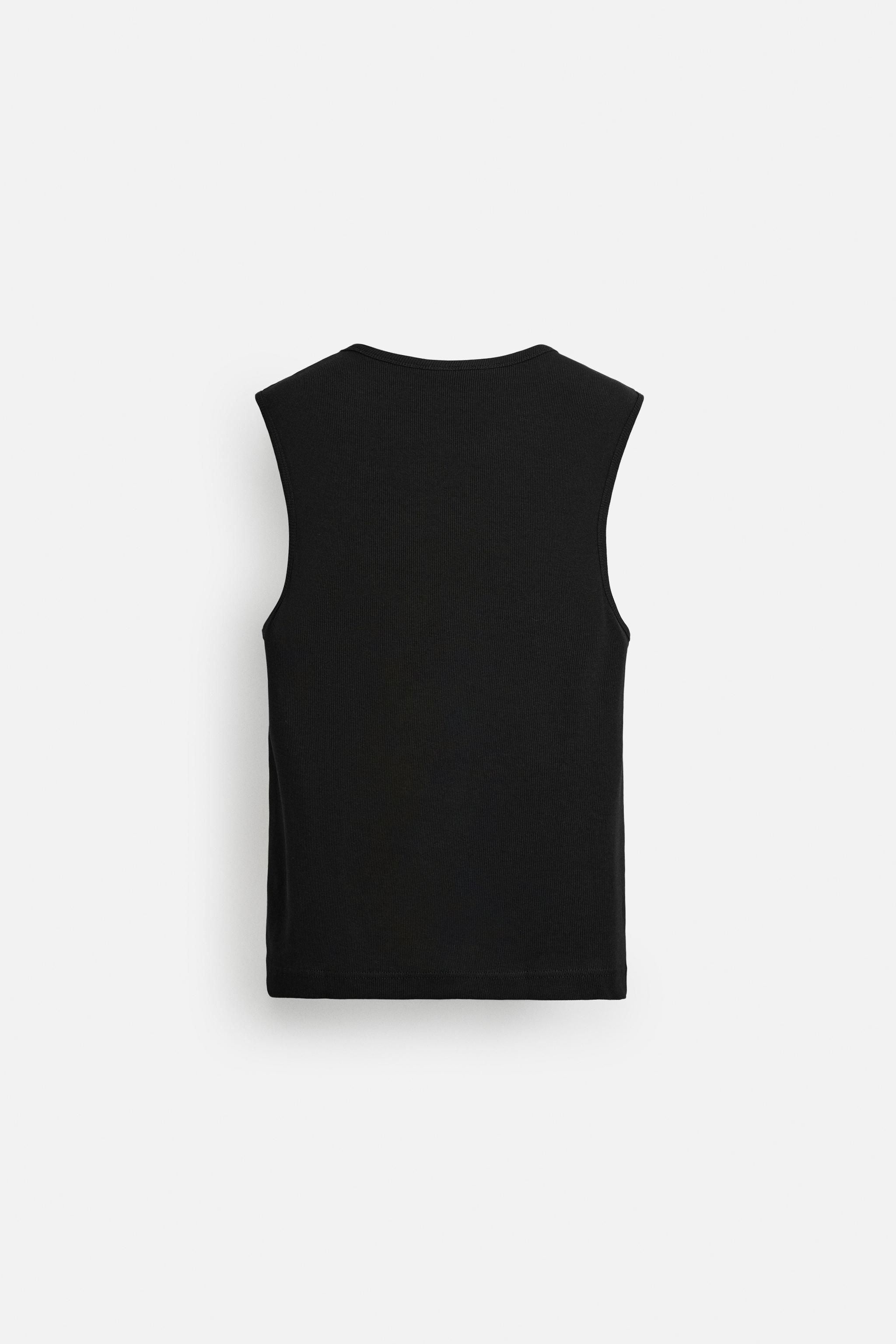 RIBBED TANK TOP - Black | ZARA United States