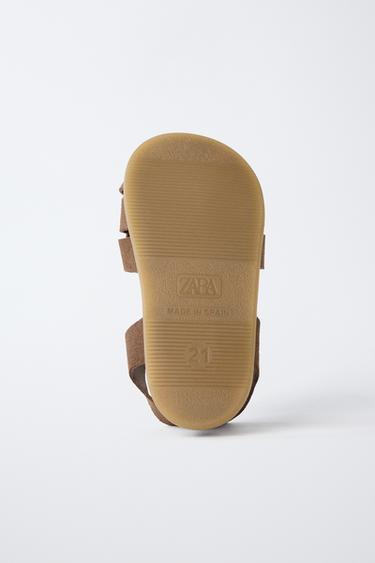 SANDALES EN CUIR STYLE PLAGE PIEDS NUS - Marron de Zara - Image 7