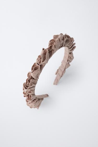 LACE HEADBAND - Pale pink by Zara - Image 3